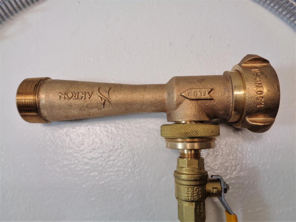 Akron Brass In-Line Foam Eductor 1.5" NPSH x 1.5" NPT, 90 GPM, #23280002